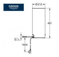 MEDIDAS CALDERA RED II GROHE BLUE